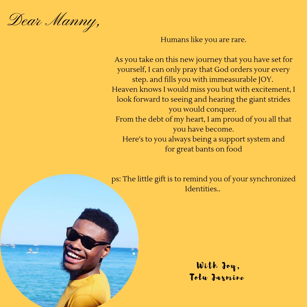 Tolu's letter