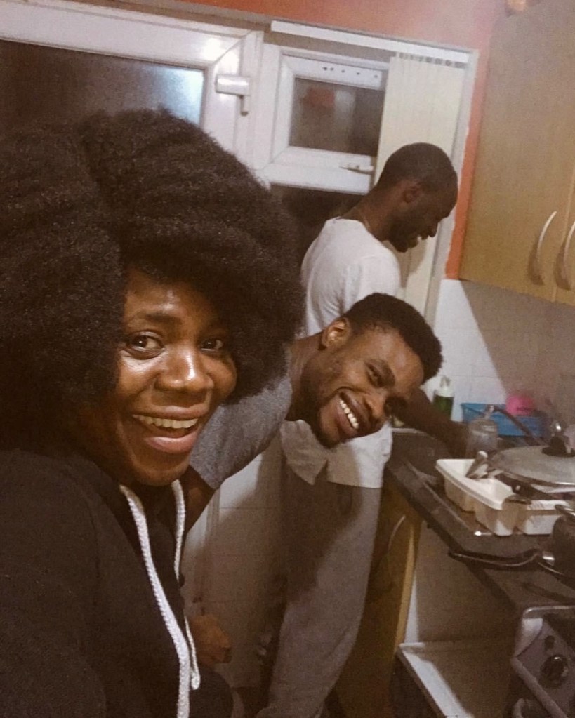 A photo of me, Mabel and Ade